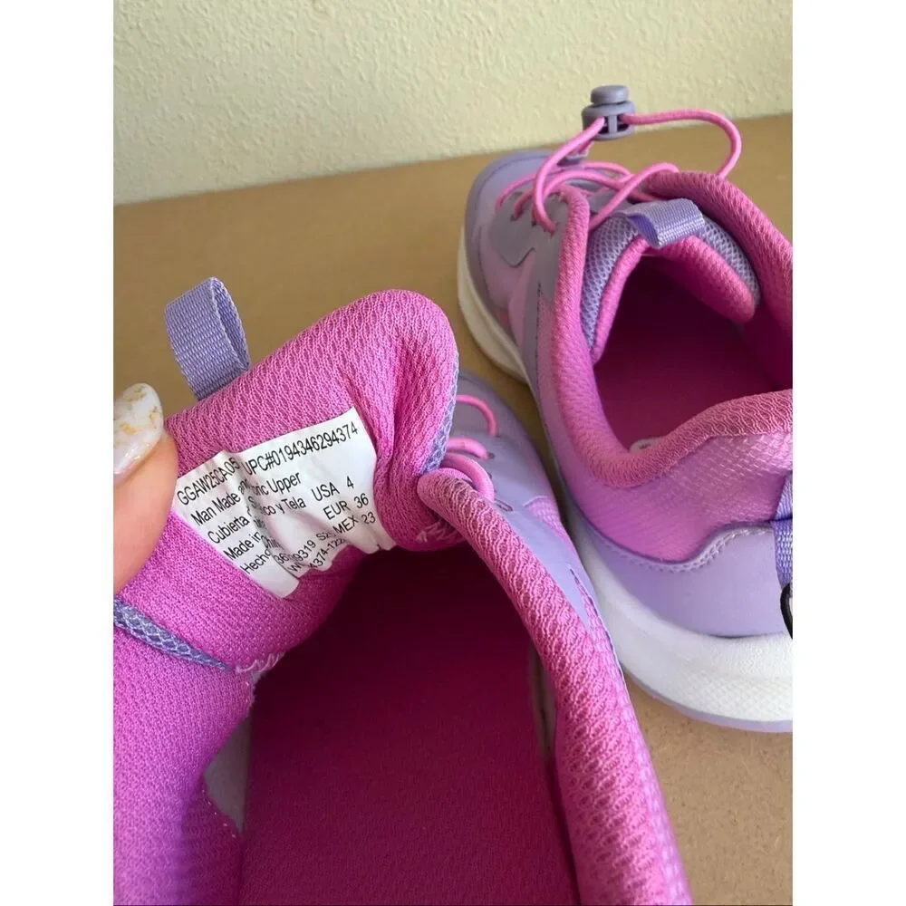 Athletic Works Little and Big Kids Bungee Mesh Jogger Sneakers size 4